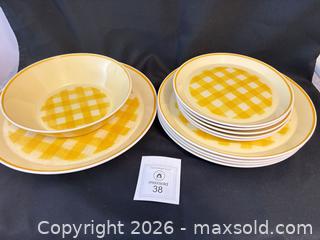 MaxSold Auction: Vintage MIKASSA CHECKMATES Dish SET  - Meaford (Ontario, Canada) PARTNER MANAGED Estate Sale Online Auction - Graham Street