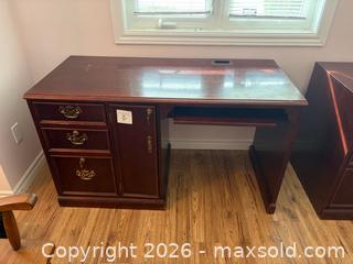 MaxSold Auction: Wooden Executive Desk - Meaford (Ontario, Canada) PARTNER MANAGED Estate Sale Online Auction - Graham Street