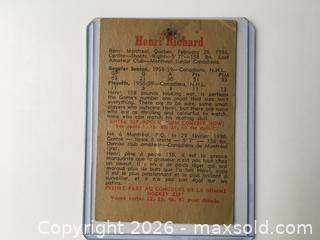 MaxSold Auction: 1959 Parkhurst, Henri Richard, card #39 - Toronto (Ontario, Canada) SELLER MANAGED Downsizing Online Auction - Marlborough Avenue