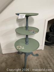 MaxSold Auction: Ball & Claw Foot 3 Tier Painted Table - East Fallowfield Township (Pennsylvania, USA) SELLER MANAGED Downsizing Online Auction - Mink Hollow Road