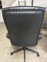 MaxSold Auction: Black Vegan Leather Executive Office Chair - East Fallowfield Township (Pennsylvania, USA) SELLER MANAGED Downsizing Online Auction - Mink Hollow Road