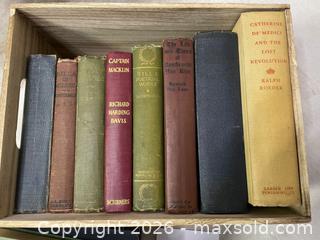 MaxSold Auction: Crate of 12 Vintage/Antique Books  - East Fallowfield Township (Pennsylvania, USA) SELLER MANAGED Downsizing Online Auction - Mink Hollow Road