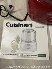 MaxSold Auction: Cuisinart Electric Ice Cream Maker - East Fallowfield Township (Pennsylvania, USA) SELLER MANAGED Downsizing Online Auction - Mink Hollow Road