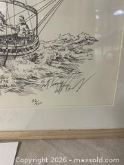 MaxSold Auction: Framed, Signed, Numbered Scott Kennedy Sailboat Print - East Fallowfield Township (Pennsylvania, USA) SELLER MANAGED Downsizing Online Auction - Mink Hollow Road