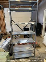 MaxSold Auction: Large Metal Storage Shelf - East Fallowfield Township (Pennsylvania, USA) SELLER MANAGED Downsizing Online Auction - Mink Hollow Road
