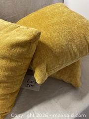 MaxSold Auction: Lot of 3 Yellow Pillows - East Fallowfield Township (Pennsylvania, USA) SELLER MANAGED Downsizing Online Auction - Mink Hollow Road