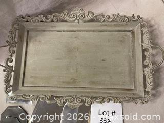 MaxSold Auction: Metal Footed Tray and Mirrors - East Fallowfield Township (Pennsylvania, USA) SELLER MANAGED Downsizing Online Auction - Mink Hollow Road