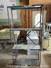 MaxSold Auction: Metal Shelf Unit - East Fallowfield Township (Pennsylvania, USA) SELLER MANAGED Downsizing Online Auction - Mink Hollow Road