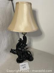 MaxSold Auction: Mid Century Black Panther Lamp with Shade - East Fallowfield Township (Pennsylvania, USA) SELLER MANAGED Downsizing Online Auction - Mink Hollow Road