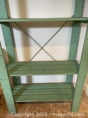 MaxSold Auction: Pine Painted Adjustable Shelving Unit - East Fallowfield Township (Pennsylvania, USA) SELLER MANAGED Downsizing Online Auction - Mink Hollow Road