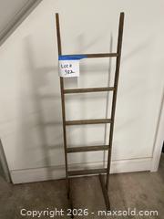 MaxSold Auction: Primitive Wood Display "Ladder" - East Fallowfield Township (Pennsylvania, USA) SELLER MANAGED Downsizing Online Auction - Mink Hollow Road