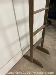 MaxSold Auction: Primitive Wood Display "Ladder" - East Fallowfield Township (Pennsylvania, USA) SELLER MANAGED Downsizing Online Auction - Mink Hollow Road