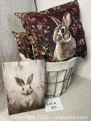 MaxSold Auction: Rustic Farmhouse Basket of Bunnies! - East Fallowfield Township (Pennsylvania, USA) SELLER MANAGED Downsizing Online Auction - Mink Hollow Road