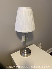MaxSold Auction: IKEA ÅRSTID table lamp, nickel plated/white (2) - Ottawa (Ontario, Canada) PARTNER MANAGED Downsizing Online Auction - Gladwin Crescent