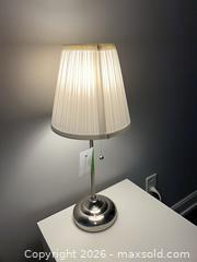 MaxSold Auction: IKEA ÅRSTID table lamp, nickel plated/white (2) - Ottawa (Ontario, Canada) PARTNER MANAGED Downsizing Online Auction - Gladwin Crescent