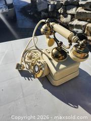 MaxSold Auction: Cream Rotary Dial Telephone with 4-Pin Legacy Connector - Peachland (British Columbia, Canada) SELLER MANAGED Downsizing Online Auction - Princeton Avenue