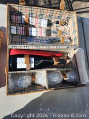 MaxSold Auction: The Devon Travel Picnic/BBQ Set in Solid Brown Genuine Leather Case - Peachland (British Columbia, Canada) SELLER MANAGED Downsizing Online Auction - Princeton Avenue