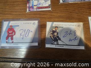 MaxSold Auction: Upper Deck Hockey Autographed Trading Cards 5 cards lot - Peachland (British Columbia, Canada) SELLER MANAGED Downsizing Online Auction - Princeton Avenue