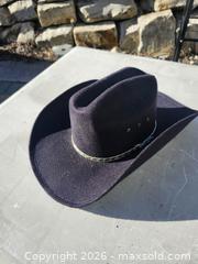 MaxSold Auction: Western Express Inc Black Felt Cowboy Hat, Medium - Peachland (British Columbia, Canada) SELLER MANAGED Downsizing Online Auction - Princeton Avenue