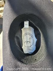 MaxSold Auction: Western Express Inc Black Felt Cowboy Hat, Medium - Peachland (British Columbia, Canada) SELLER MANAGED Downsizing Online Auction - Princeton Avenue