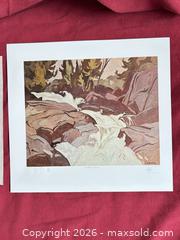 MaxSold Auction: Group of Seven  -  A. J. Casson "Oxtongue River" Limited Ed. Lithograph Signed in Pencil  - Burlington (Ontario, Canada) SELLER MANAGED Downsizing Online Auction - Taylor Crescent