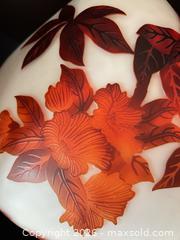 MaxSold Auction: Lamp A — Emile Galle Cameo Glass Table Lamp, 23 in - Burlington (Ontario, Canada) SELLER MANAGED Downsizing Online Auction - Taylor Crescent