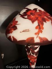 MaxSold Auction: Lamp B — Emile Galle Cameo Glass Table Lamp, 23 in - Burlington (Ontario, Canada) SELLER MANAGED Downsizing Online Auction - Taylor Crescent