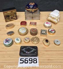 MaxSold Auction: Antique Snuff Box, Trinket Pill Limoges Boxes  - Hatboro (Pennsylvania, USA) PARTNER MANAGED Estate Sale Online Auction -  Jacksonville Road