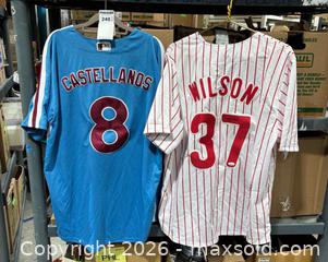 MaxSold Auction: Phillies jerseys - Castellanos & Wilson signed   - Hatboro (Pennsylvania, USA) PARTNER MANAGED Estate Sale Online Auction -  Jacksonville Road