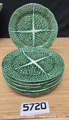 MaxSold Auction: Secla Green Cabbage Leaf HTF Portugal Plates - Hatboro (Pennsylvania, USA) PARTNER MANAGED Estate Sale Online Auction -  Jacksonville Road