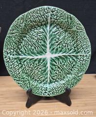 MaxSold Auction: Secla Green Cabbage Leaf HTF Portugal Plates - Hatboro (Pennsylvania, USA) PARTNER MANAGED Estate Sale Online Auction -  Jacksonville Road