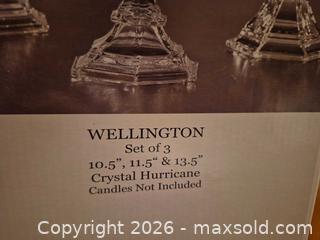 MaxSold Auction: Fifth Avenue Crystal Wellington Clear Crystal Candelabra Set of 3 - Toronto (Ontario, Canada) SELLER MANAGED Estate Sale Online Auction - Widdicombe Hill