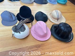 MaxSold Auction: Lot of 7 Mixed Hats — Straw, Baseball, Pillbox & More - Toronto (Ontario, Canada) SELLER MANAGED Estate Sale Online Auction - Widdicombe Hill