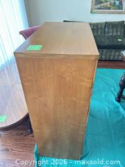 MaxSold Auction: Mid-Century Modern Walnut Veneer Dresser, 5 Drawers and Vanity Table with mirror, 4 Drawer - Toronto (Ontario, Canada) SELLER MANAGED Estate Sale Online Auction - Widdicombe Hill