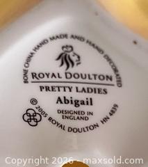 MaxSold Auction: Royal Doulton Pretty Ladies "Abigail" Bone China Figure (2005) - Toronto (Ontario, Canada) SELLER MANAGED Estate Sale Online Auction - Widdicombe Hill