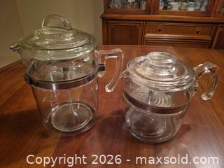 MaxSold Auction: Vintage Pyrex Glass Coffee Percolator Set - Toronto (Ontario, Canada) SELLER MANAGED Estate Sale Online Auction - Widdicombe Hill