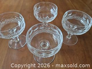 MaxSold Auction: Waterford Colleen Coupe/Sherbet Glasses, Set of 4 - Toronto (Ontario, Canada) SELLER MANAGED Estate Sale Online Auction - Widdicombe Hill