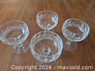 MaxSold Auction: Waterford Colleen Coupe/Sherbet Glasses, Set of 4 - Toronto (Ontario, Canada) SELLER MANAGED Estate Sale Online Auction - Widdicombe Hill
