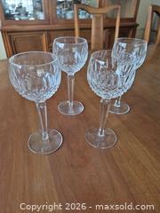 MaxSold Auction: Waterford Hock Wine Glasses Cut Crystal Set of 4 - Toronto (Ontario, Canada) SELLER MANAGED Estate Sale Online Auction - Widdicombe Hill