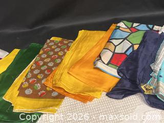 MaxSold Auction: 12 Vintage Silk Scarves Retro Fashion - Campbell (California, USA) SELLER MANAGED Downsizing Online Auction - Dell Avenue