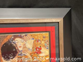 MaxSold Auction: Framed Reproduction Print – Gustav Klimt “The Kiss” - Campbell (California, USA) SELLER MANAGED Downsizing Online Auction - Dell Avenue