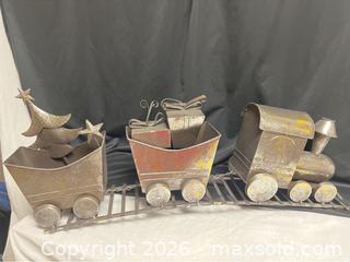 MaxSold Auction: Gerson International 34-in Figurine Metal Train Christmas Collectible - Campbell (California, USA) SELLER MANAGED Downsizing Online Auction - Dell Avenue