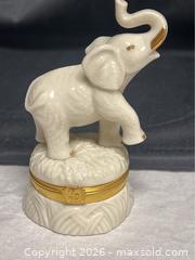 MaxSold Auction: Lenox “Good Luck Elephant” Treasure Box – Retired – 3.5" - Campbell (California, USA) SELLER MANAGED Downsizing Online Auction - Dell Avenue