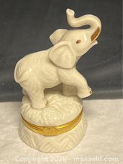 MaxSold Auction: Lenox “Good Luck Elephant” Treasure Box – Retired – 3.5" - Campbell (California, USA) SELLER MANAGED Downsizing Online Auction - Dell Avenue