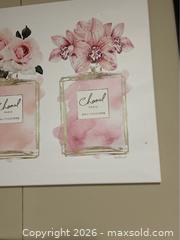 MaxSold Auction: Pink Floral Bouquets Glam Designer Fashion Jars by Amanda Greenwood - Graphic Art Print - Campbell (California, USA) SELLER MANAGED Downsizing Online Auction - Dell Avenue