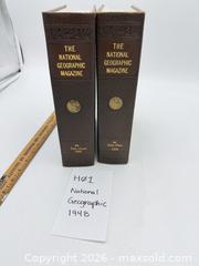 MaxSold Auction: 1948 National Geographic Magazines (2 bound volumes) - Bremerton (Washington, USA) SELLER MANAGED Estate Sale Online Auction - Burwell