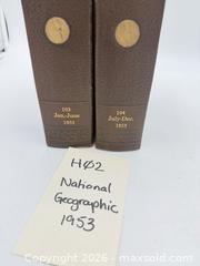 MaxSold Auction: 1953 National Geographic Magazines (2 bound volumes) - Bremerton (Washington, USA) SELLER MANAGED Estate Sale Online Auction - Burwell
