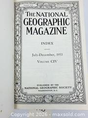 MaxSold Auction: 1953 National Geographic Magazines (2 bound volumes) - Bremerton (Washington, USA) SELLER MANAGED Estate Sale Online Auction - Burwell