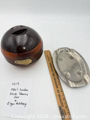 MaxSold Auction: Cigar Ashtray and 1920s London Dock Tobacco Jar - Bremerton (Washington, USA) SELLER MANAGED Estate Sale Online Auction - Burwell