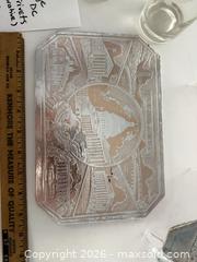 MaxSold Auction: Decorative Wash. DC Foil Trivets and etched Eagle Glasses - Bremerton (Washington, USA) SELLER MANAGED Estate Sale Online Auction - Burwell